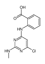 2-(6-chloro-2-methylamino-pyrimidin-4-ylamino)-benzoic acid结构式