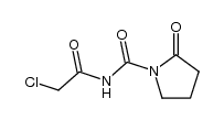 1-(N-chloroacetylcarbamoyl)-2-pyrrolidinone结构式