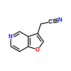 Furo[3,2-c]pyridin-3-ylacetonitrile结构式