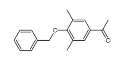 1-(4-(benzyloxy)-3,5-dimethylphenyl)ethanone结构式