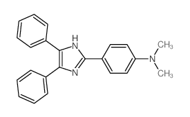 Benzenamine,4-(4,5-diphenyl-1H-imidazol-2-yl)-N,N-dimethyl-结构式