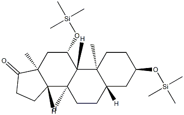 3α,11β-Bis(trimethylsiloxy)-5α-androstan-17-one Structure