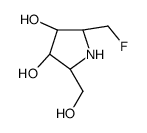 (2S,3R,4R,5R)-2-(fluoromethyl)-5-(hydroxymethyl)pyrrolidine-3,4-diol结构式