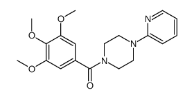 1-(2-Pyridyl)-4-(3,4,5-trimethoxybenzoyl)piperazine结构式