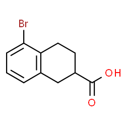5-broMo-1,2,3,4-tetrahydronaphthalene-2-carboxylic acid Structure