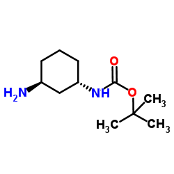 tert-Butyl ((1S,3S)-3-aminocyclohexyl)carbamate structure