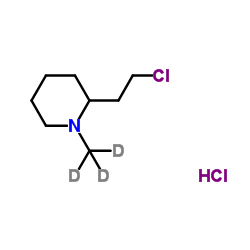 2-(2-Chloroethyl)-1-(2H3)methylpiperidine hydrochloride (1:1)结构式