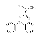 Stibine,[(dimethylthiocarbamoyl)thio]diphenyl- (7CI,8CI) picture