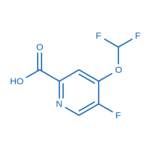 4-(Difluoromethoxy)-5-fluoropicolinic acid Structure