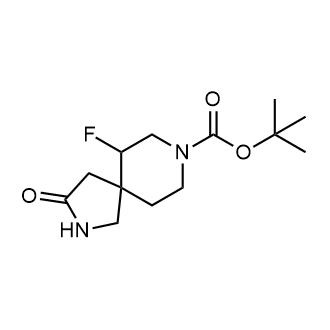 6-氟-3-氧代-2,8-二氮杂螺[4.5]癸烷-8-羧酸叔丁酯结构式