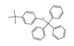 ((4-(tert-butyl)phenoxy)methanetriyl)tribenzene Structure