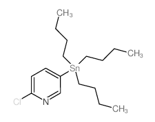 2-氯-5-(三丁基锡烷基)吡啶结构式