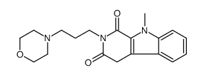 9-methyl-2-(3-morpholin-4-ylpropyl)-4H-pyrido[3,4-b]indole-1,3-dione Structure