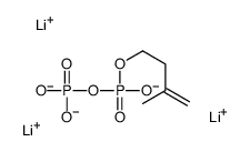 Isopentenyl pyrophosphate trilithium salt Structure
