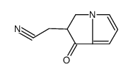 2-(1-oxo-2,3-dihydropyrrolizin-2-yl)acetonitrile Structure