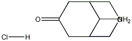 9-Amino-3-oxabicyclo[3.3.1]nonan-7-one hydrochloride结构式