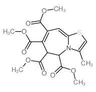 Thiazolo[3,2-a]azepine-5,6,7,8-tetracarboxylic acid, 5,6-dihydro-3-methyl-, tetramethyl ester structure