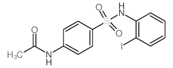 4-(2-Iodophenylsulfamoyl)acetanilide结构式