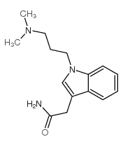 [1-(3-DIMETHYLAMINO-PROPYL)INDOL-3-YL]ACETAMIDE结构式