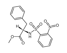 N-(2-nitrophenyl)sulfonyl-L-Phe-OMe结构式
