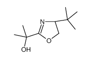 (S)-2-(4-叔丁基-4,5-二氢噁唑-2-基)丙烷-2-醇结构式