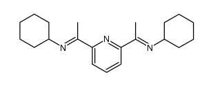 2,6-bis[1-(cyclohexylphenylimino)ethyl]pyridine结构式