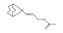 (E)-3-(9-borabicyclo[3.3.1]nonan-9-yl)allyl acetate结构式