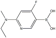 4-Fluoro-2-(methylethylamino)pyridine-5-boronic acid structure