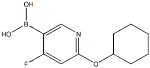 4-Fluoro-2-(cyclohexyloxy)pyridine-5-boronic acid Structure