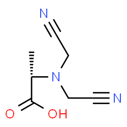 L-Alanine, N,N-bis(cyanomethyl)- (9CI) structure