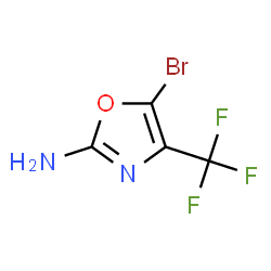 2-OXAZOLAMINE, 5-BROMO-4-(TRIFLUOROMETHYL)- structure