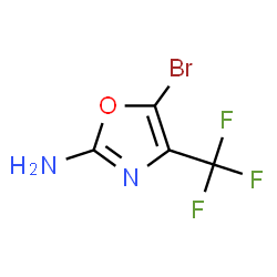 2-OXAZOLAMINE, 5-BROMO-4-(TRIFLUOROMETHYL)- Structure