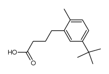 4-(5-tert-butyl-2-methyl-phenyl)-butyric acid结构式