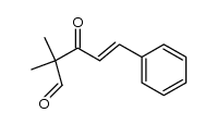 (E)-2,2-dimethyl-3-oxo-5-phenylpent-4-enal结构式