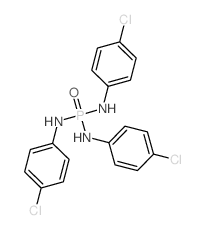 Phosphorictriamide, N,N',N''-tris(4-chlorophenyl)- Structure