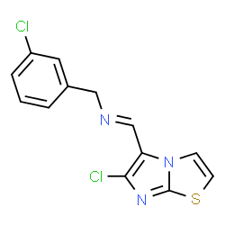 N-(3-CHLOROBENZYL)-N-[(6-CHLOROIMIDAZO[2,1-B][1,3]THIAZOL-5-YL)METHYLENE]AMINE Structure