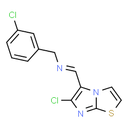 N-(3-CHLOROBENZYL)-N-[(6-CHLOROIMIDAZO[2,1-B][1,3]THIAZOL-5-YL)METHYLENE]AMINE structure