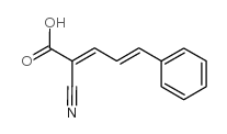 2,4-Pentadienoic acid,2-cyano-5-phenyl- structure