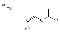 2-acetyloxypropylmercury-203,hydrate Structure