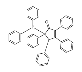 5-(Diphenylphosphinyl)-2,3,4,5-tetraphenyl-2-cyclopenten-1-one Structure