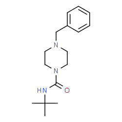 N-(TERT-BUTYL)(4-BENZYLPIPERAZINYL)FORMAMIDE Structure