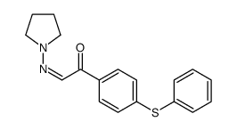 (2E)-1-[4-(Phenylsulfanyl)phenyl]-2-(1-pyrrolidinylimino)ethanone Structure