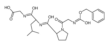 2-[[(2S)-4-methyl-2-[[(2S)-1-[2-(phenylmethoxycarbonylamino)acetyl]pyrrolidine-2-carbonyl]amino]pentanoyl]amino]acetic acid结构式