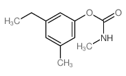 Phenol,3-ethyl-5-methyl-, 1-(N-methylcarbamate) structure