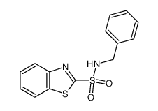 N-benzylbenzo[d]thiazole-2-sulfonamide结构式
