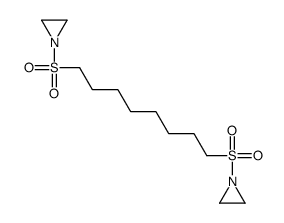 1-[8-(aziridin-1-ylsulfonyl)octylsulfonyl]aziridine结构式