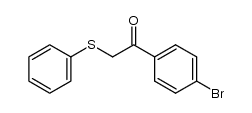 1-(4-bromophenyl)-2-phenylsulfanylethanone结构式