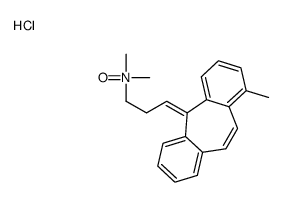 (3E)-N,N-dimethyl-3-(4-methyldibenzo[1,2-a:1',2'-e][7]annulen-11-ylidene)propan-1-amine oxide,hydrochloride Structure