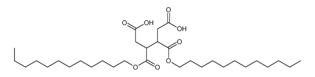 3,4-bis(dodecoxycarbonyl)hexanedioic acid structure