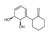 Cyclohexanone, 2-[(5S,6R)-5,6-dihydroxy-1,3-cyclohexadien-1-yl]- (9CI) Structure